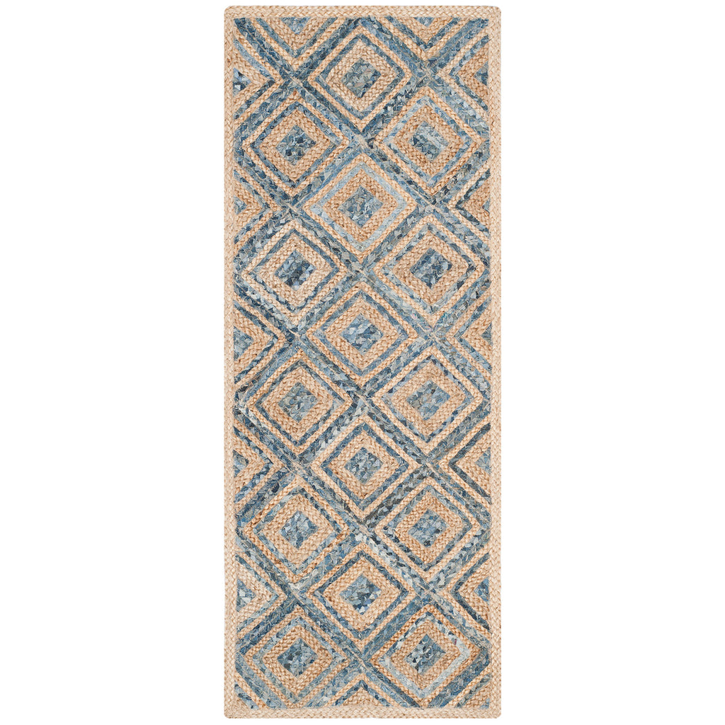 Safavieh Cape Cod Rug Collection CAP354A - Natural / Blue