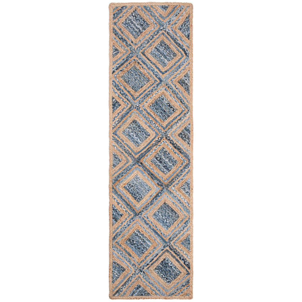 Safavieh Cape Cod Rug Collection CAP354A - Natural / Blue