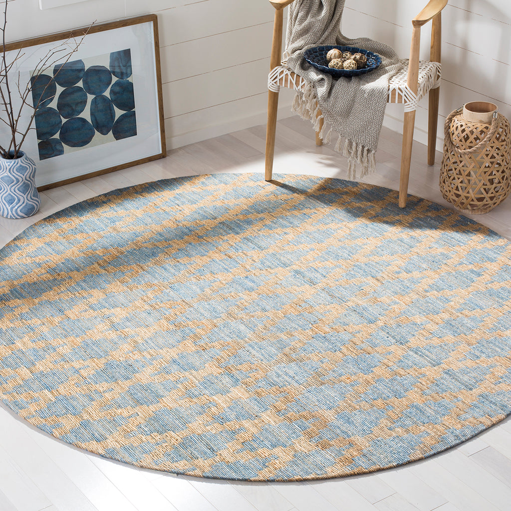 Safavieh Cape Cod Rug Collection CAP413A - Light Blue / Gold