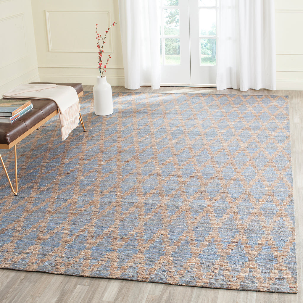 Safavieh Cape Cod Rug Collection CAP413A - Light Blue / Gold