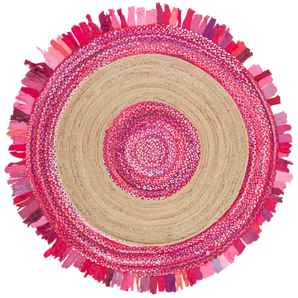 Safavieh Cape Cod Rug Collection CAP701U - Pink / Natural