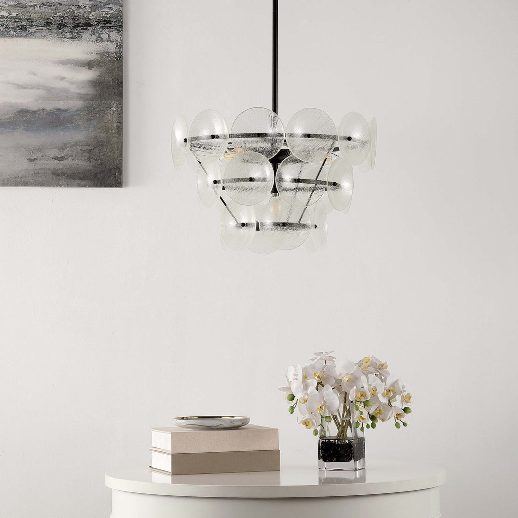 Safavieh Landreth Chandelier - Black/Clear