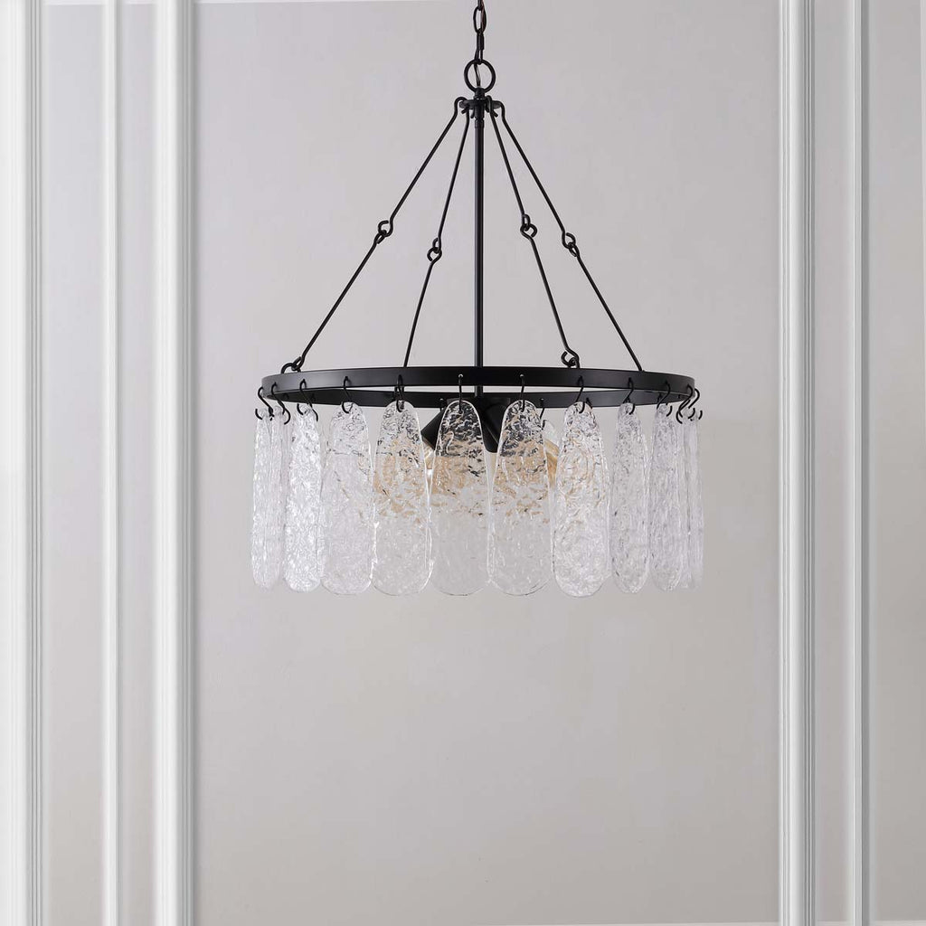 Safavieh Aremythia Chandelier - Black / Clear