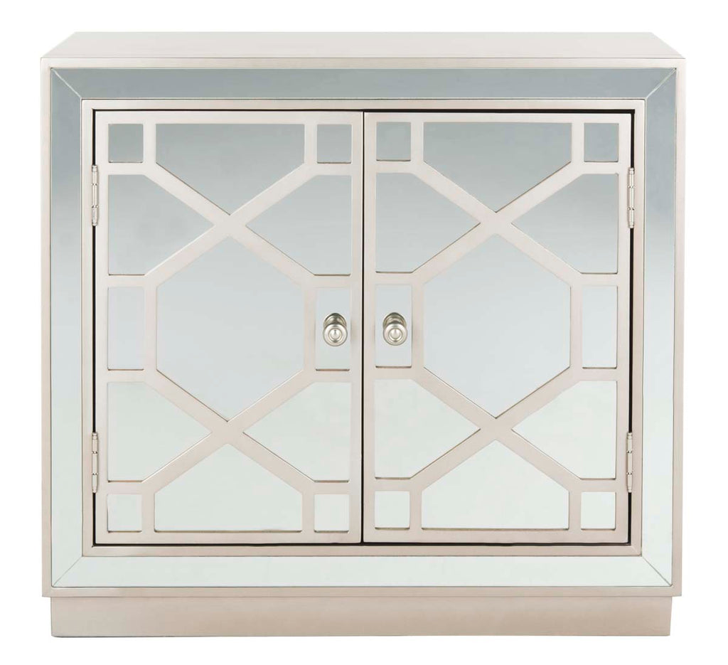 Safavieh Juniper 2 Door Chest - Champagne/Mirror