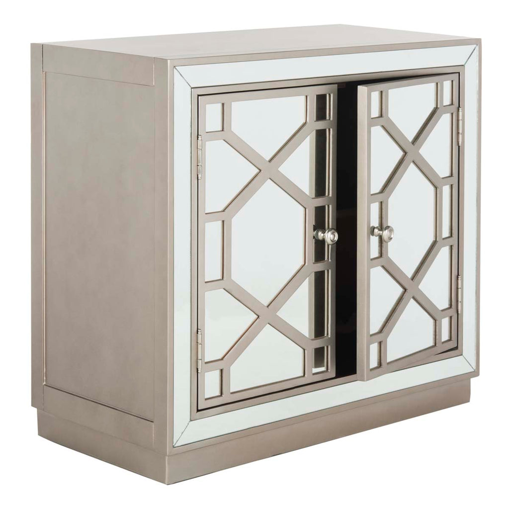 Safavieh Juniper 2 Door Chest - Champagne/Mirror