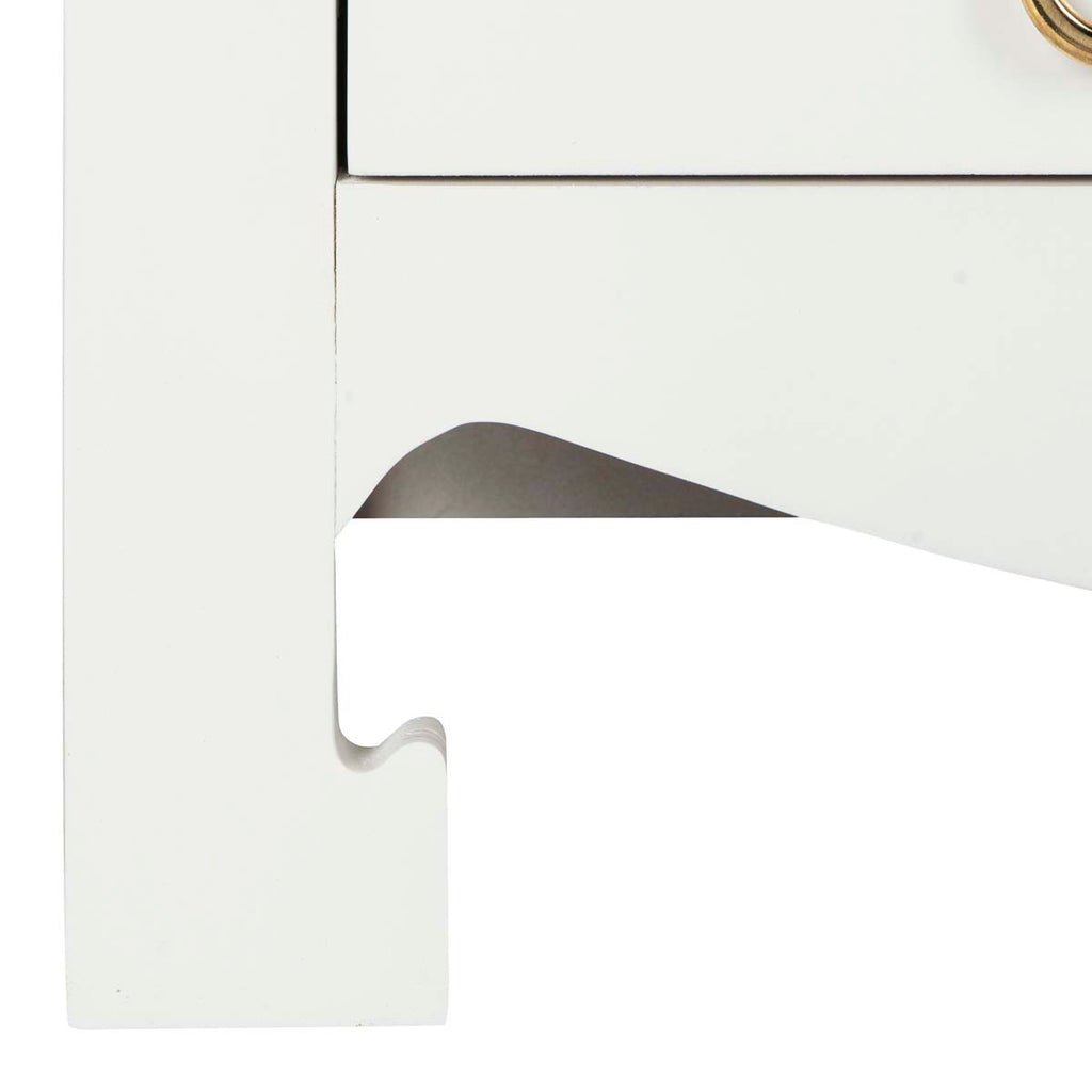 Safavieh Dion 3 Drawer Chest - White/Gold