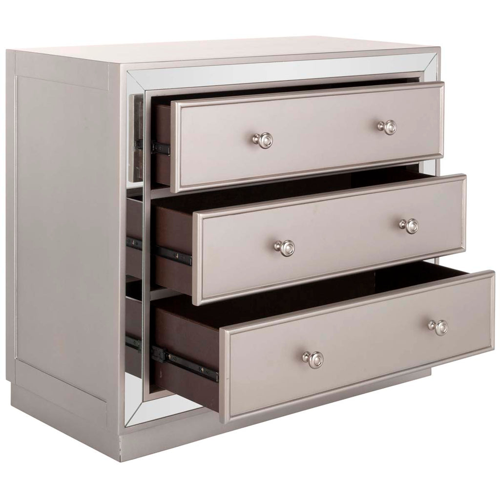 Safavieh Basie 3 Drawer Chest - Champagne