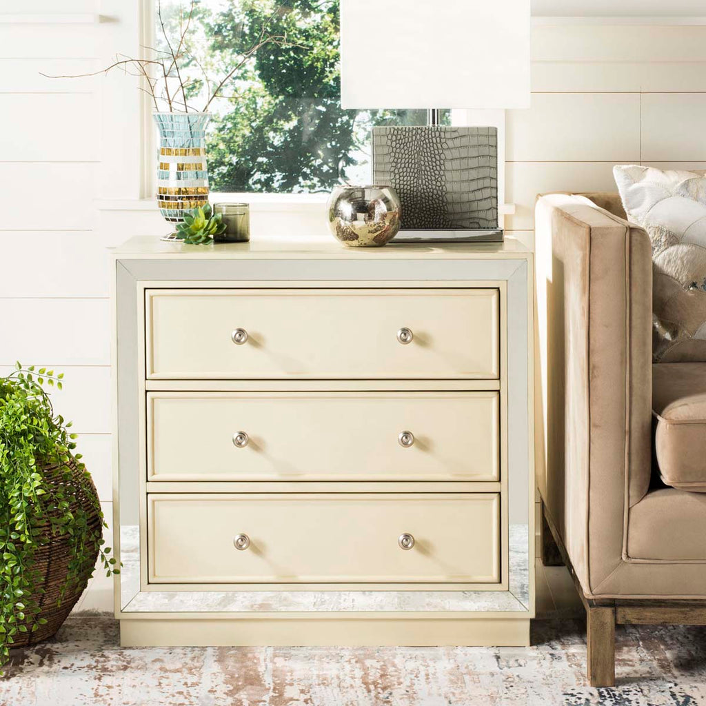 Safavieh Basie 3 Drawer Chest - Antique Beige