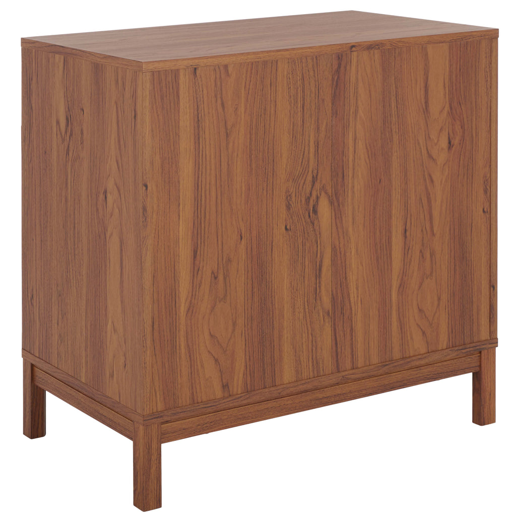 Safavieh Galio 3 Drawer Chest, Walnut / Gold