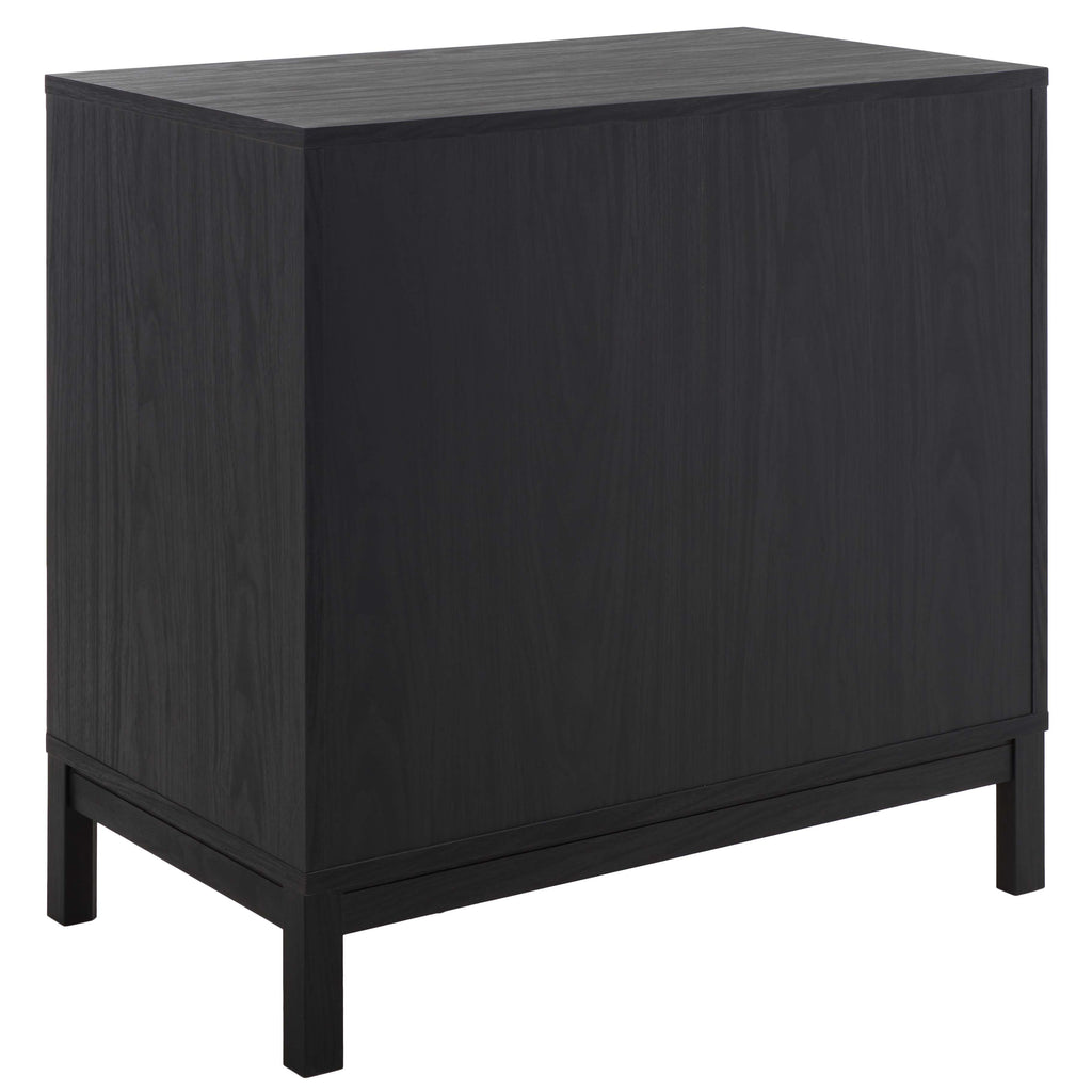 Safavieh Galio 3 Drawer Chest, Black / Gold