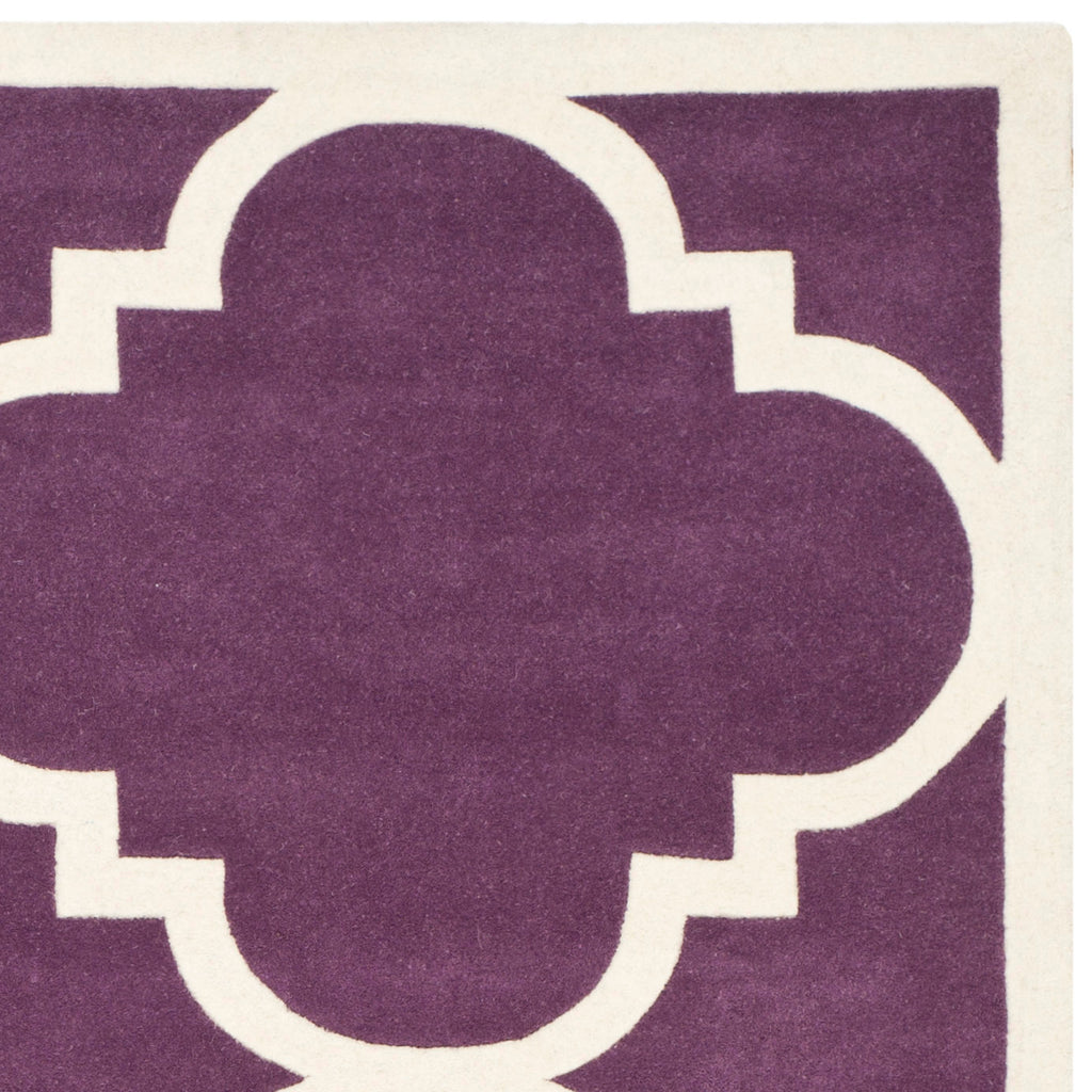 Safavieh Chatham Rug Collection CHT730F - Purple / Ivory