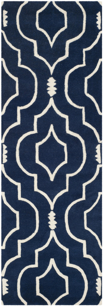 Safavieh Chatham Rug Collection CHT736C - Dark Blue / Ivory