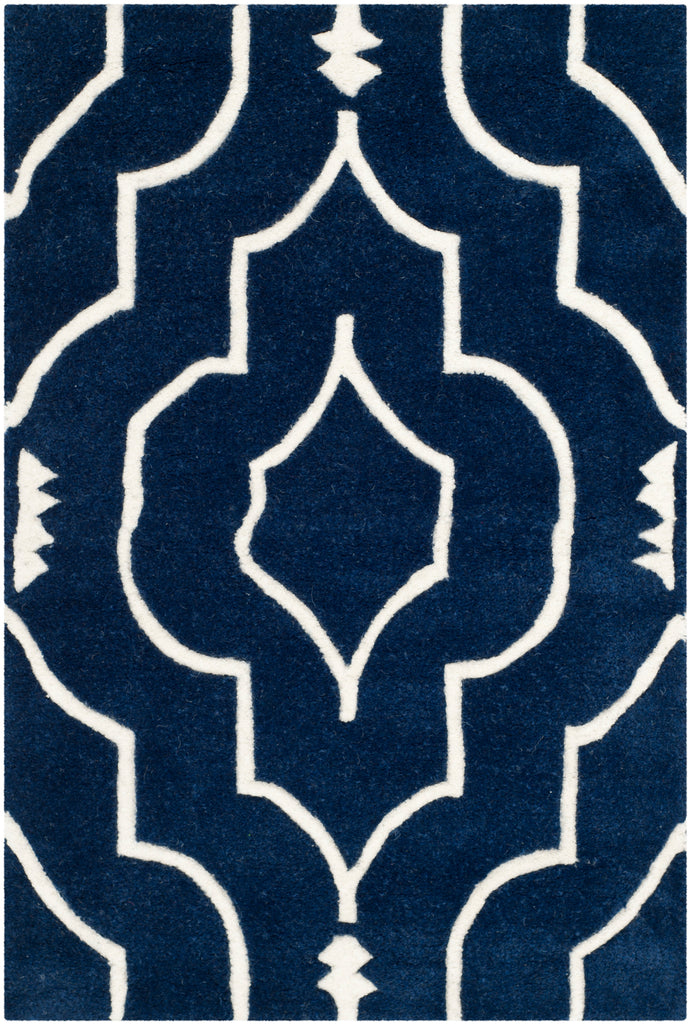 Safavieh Chatham Rug Collection CHT736C - Dark Blue / Ivory