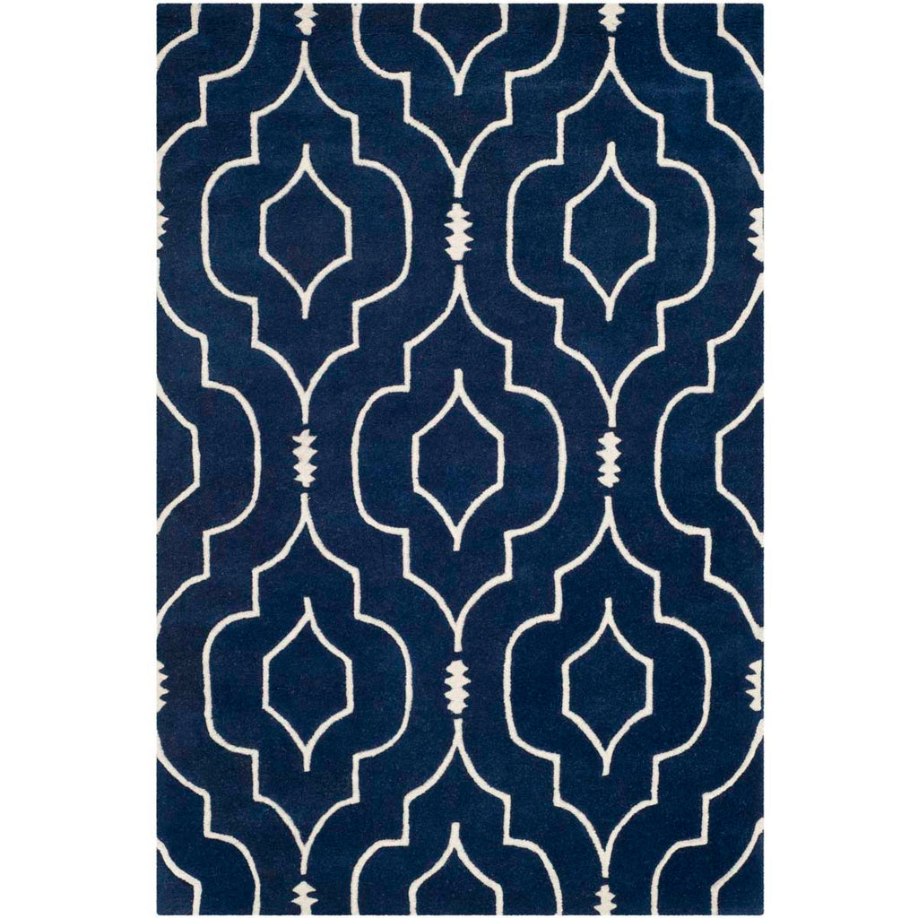 Safavieh Chatham Rug Collection CHT736C - Dark Blue / Ivory