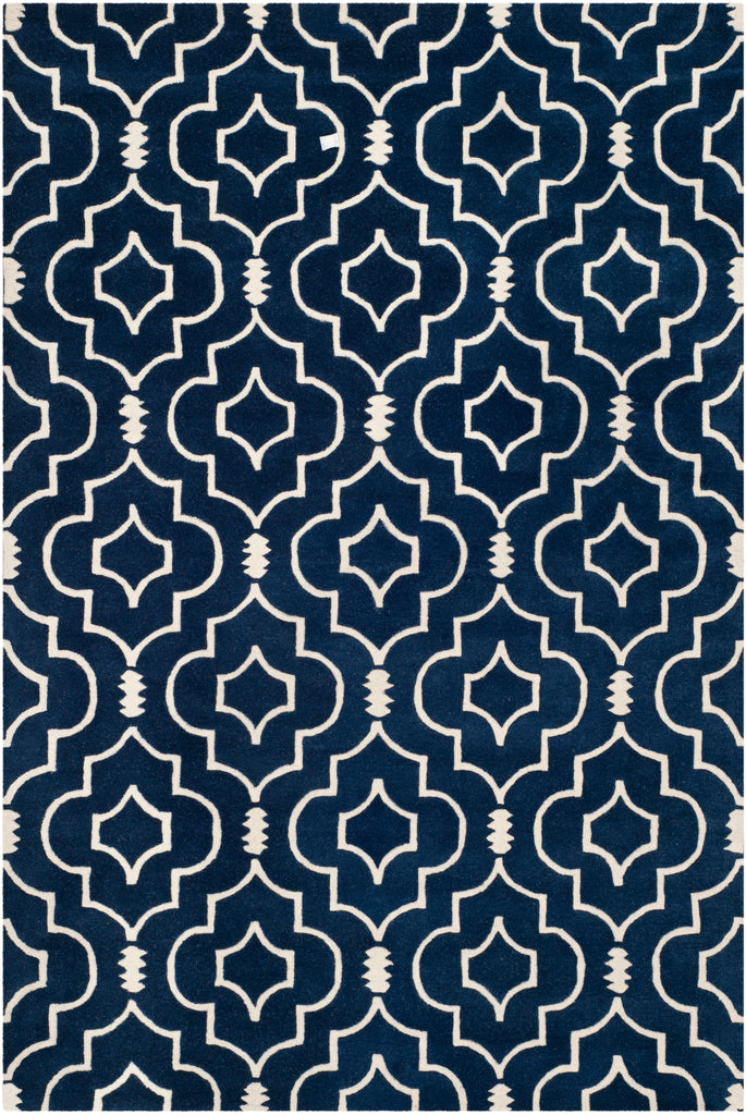 Safavieh Chatham Rug Collection CHT736C - Dark Blue / Ivory