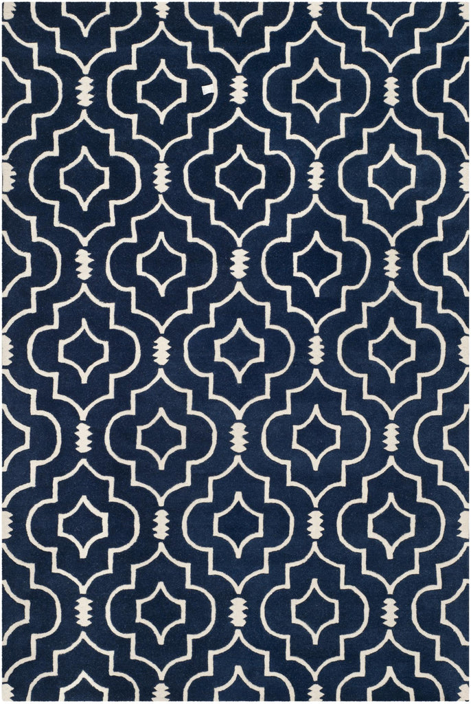 Safavieh Chatham Rug Collection CHT736C - Dark Blue / Ivory