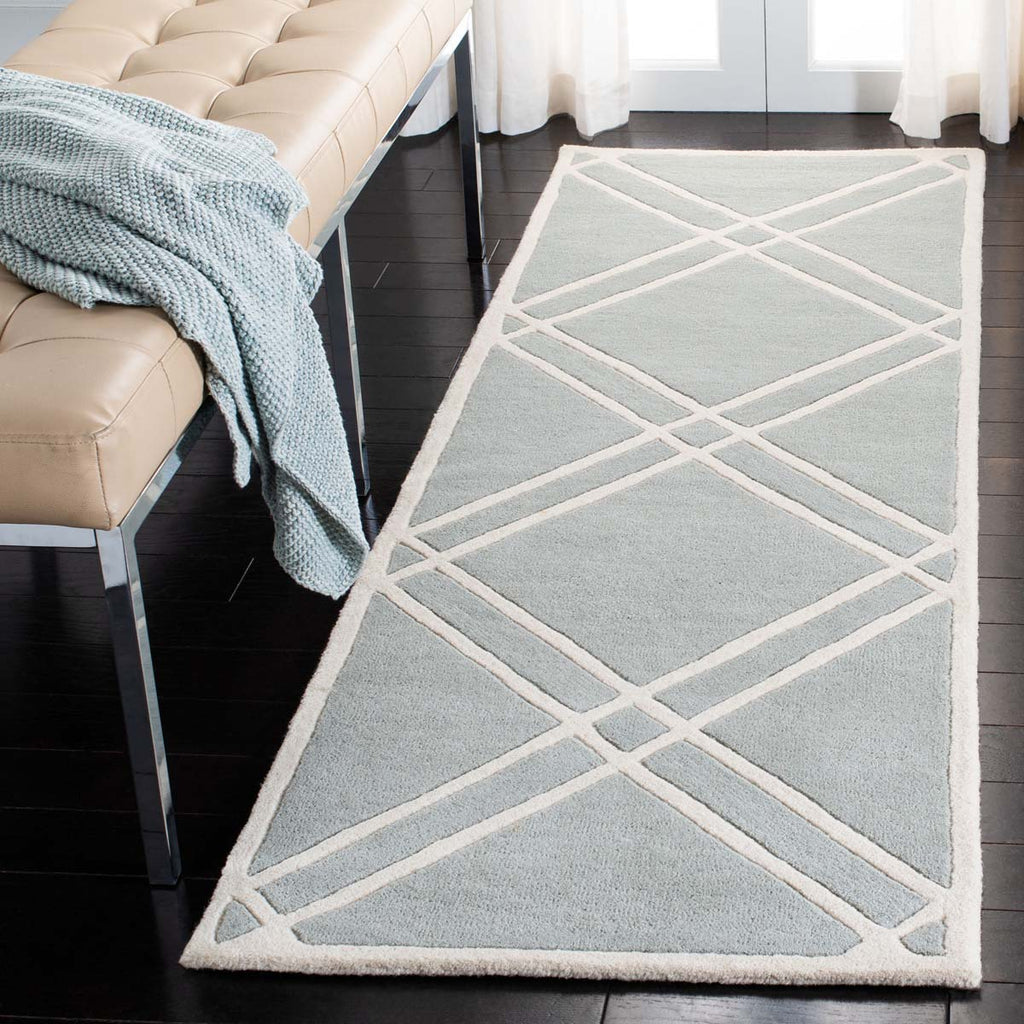 Safavieh Chatham Rug Collection CHT740E - Grey / Ivory