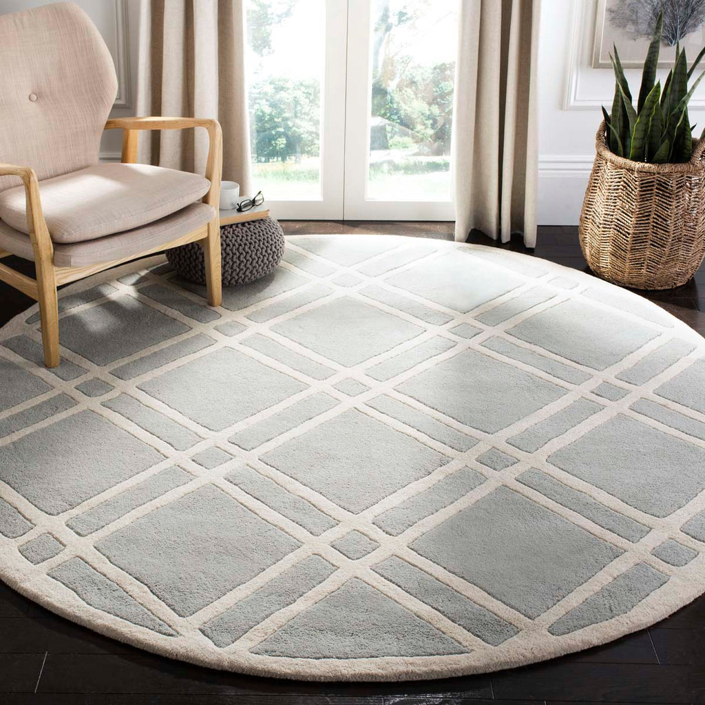 Safavieh Chatham Rug Collection CHT740E - Grey / Ivory