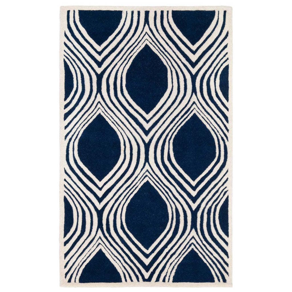 Safavieh Chatham Rug Collection CHT758C - Dark Blue / Ivory