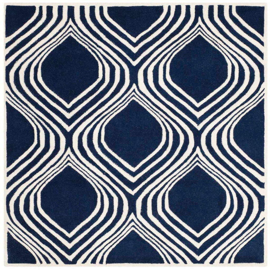 Safavieh Chatham Rug Collection CHT758C - Dark Blue / Ivory