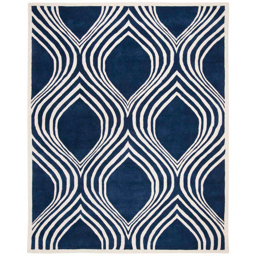 Safavieh Chatham Rug Collection CHT758C - Dark Blue / Ivory