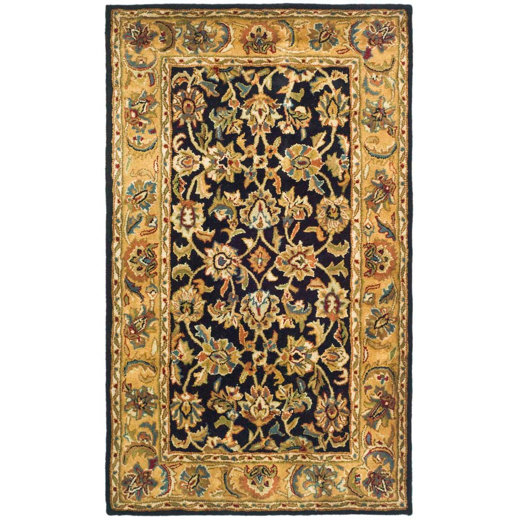 Safavieh Classic Rug Collection CL758B - Black / Gold