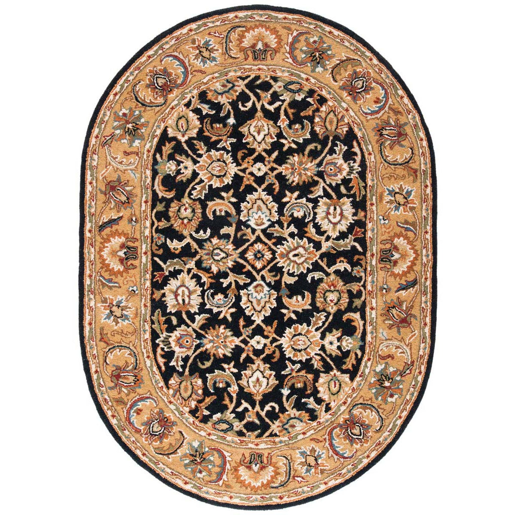 Safavieh Classic Rug Collection CL758B - Black / Gold