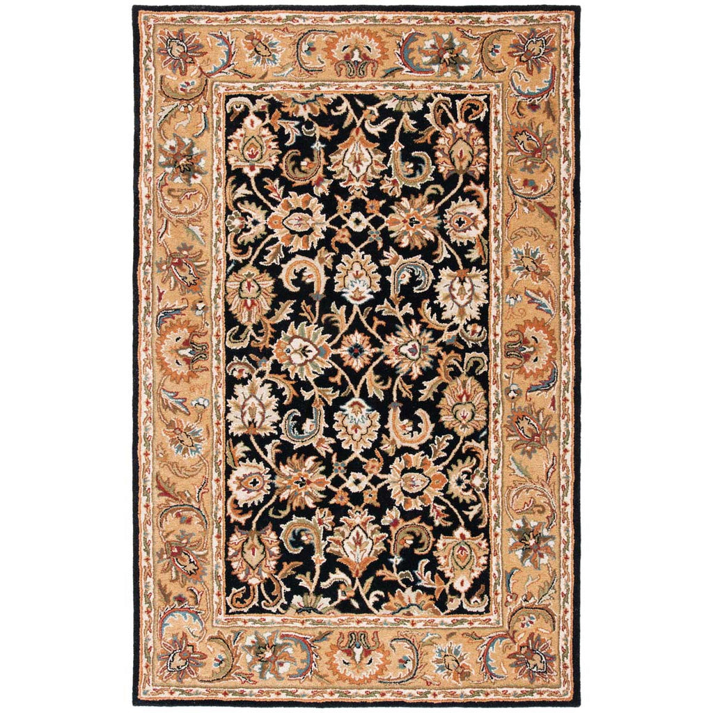 Safavieh Classic Rug Collection CL758B - Black / Gold