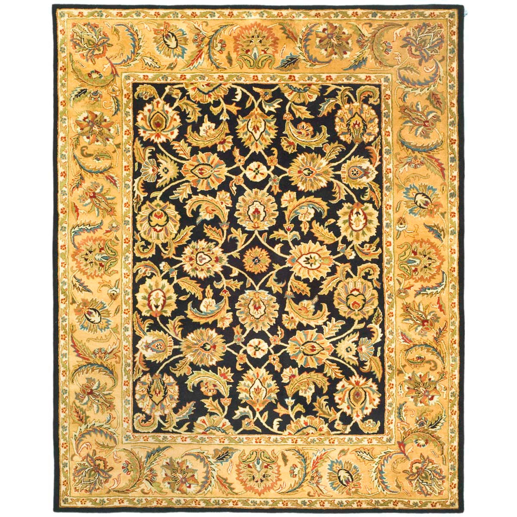 Safavieh Classic Rug Collection CL758B - Black / Gold