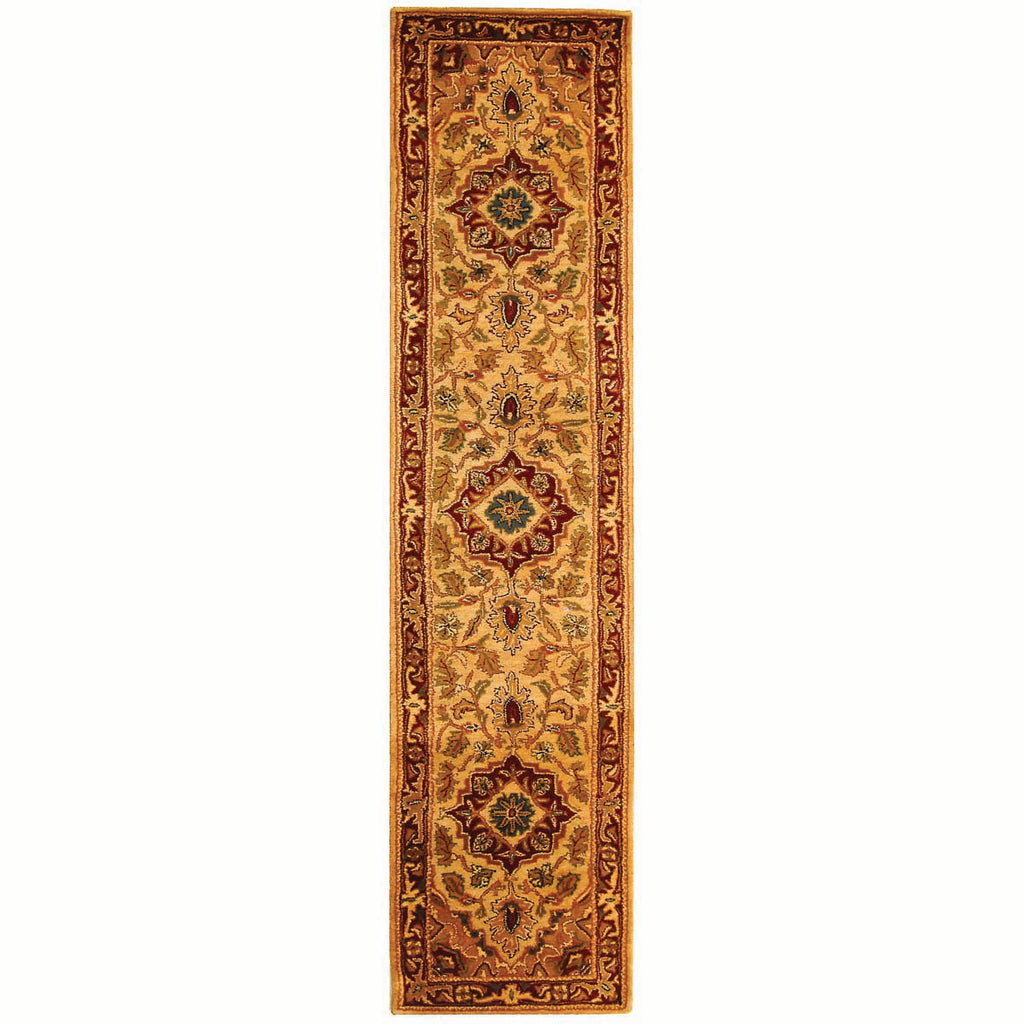 Safavieh Classic Rug Collection CL763A - Light Gold / Red