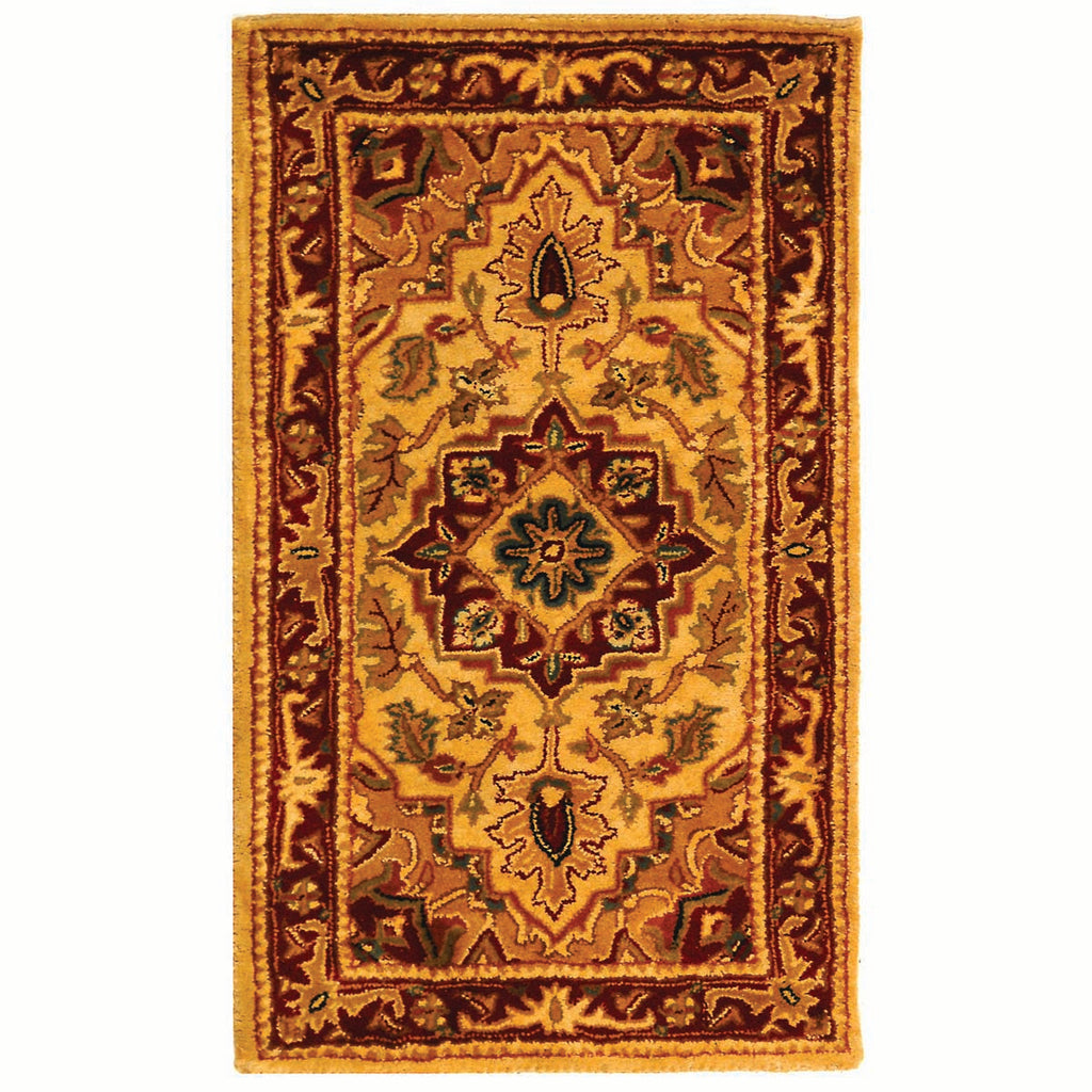 Safavieh Classic Rug Collection CL763A - Light Gold / Red