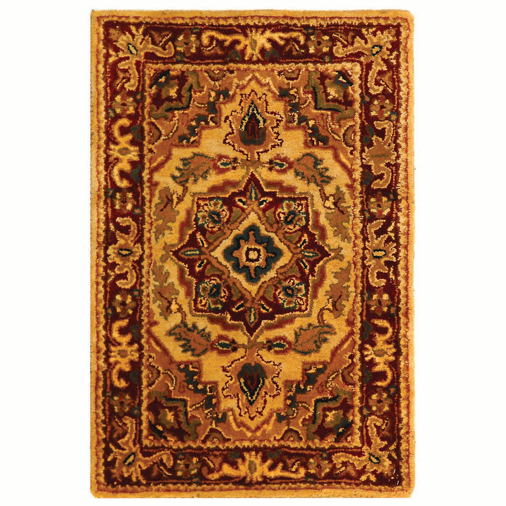 Safavieh Classic Rug Collection CL763A - Light Gold / Red