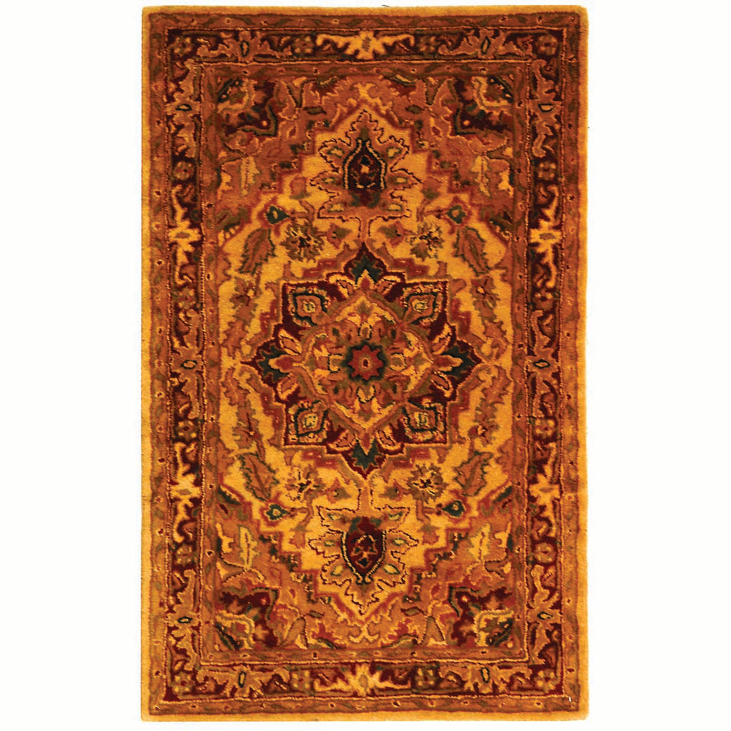 Safavieh Classic Rug Collection CL763A - Light Gold / Red