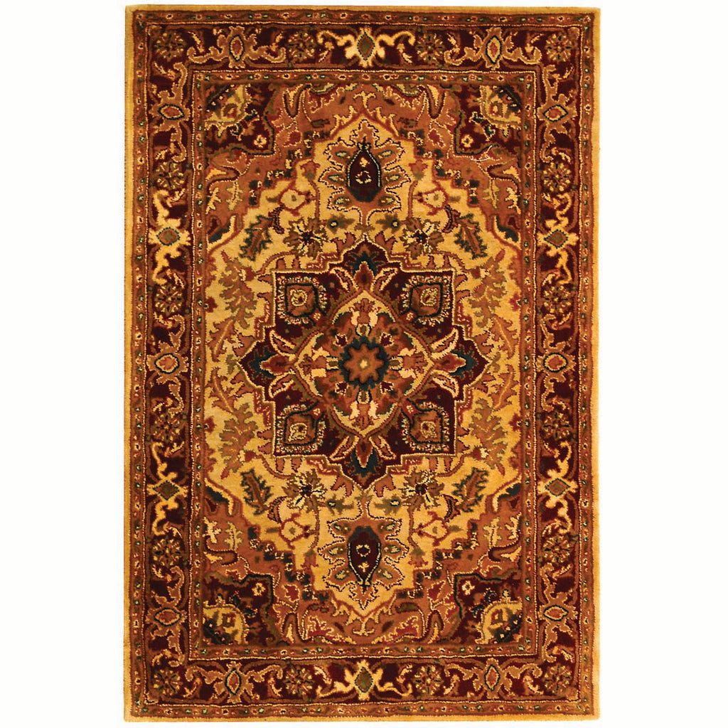 Safavieh Classic Rug Collection CL763A - Light Gold / Red