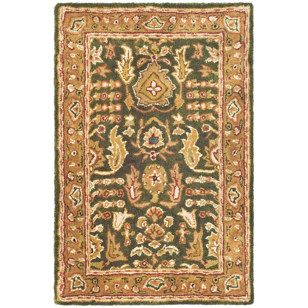 Safavieh Classic Rug Collection CL764B - Light Green / Gold