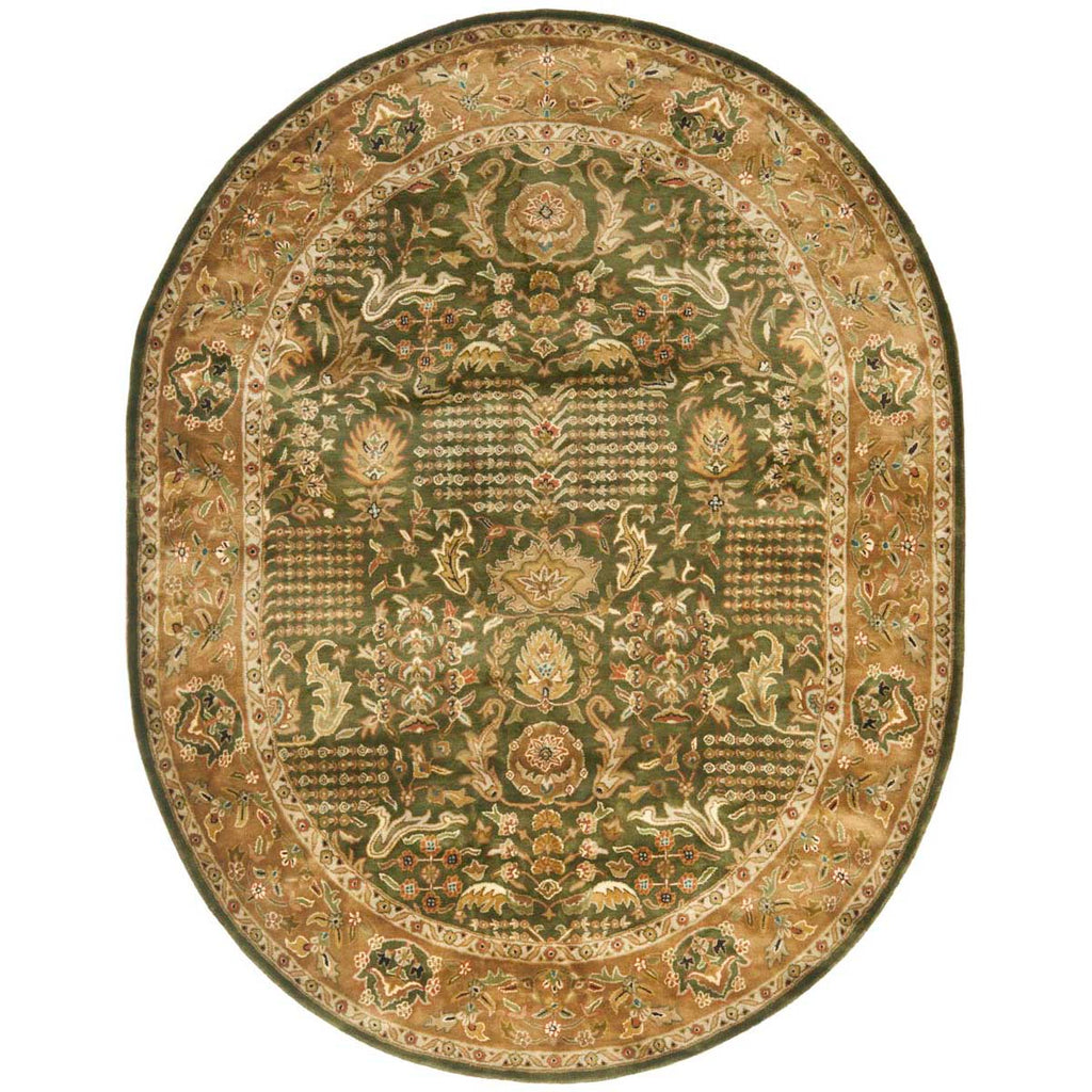 Safavieh Classic Rug Collection CL764B - Light Green / Gold