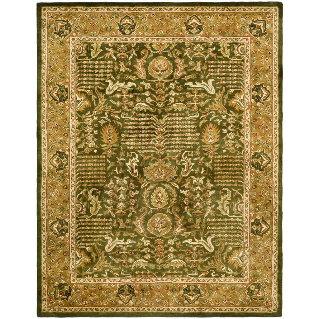 Safavieh Classic Rug Collection CL764B - Light Green / Gold