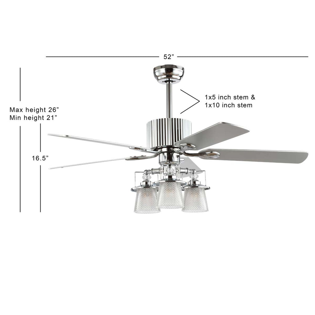 Safavieh Parlin Ceiling Light Fan