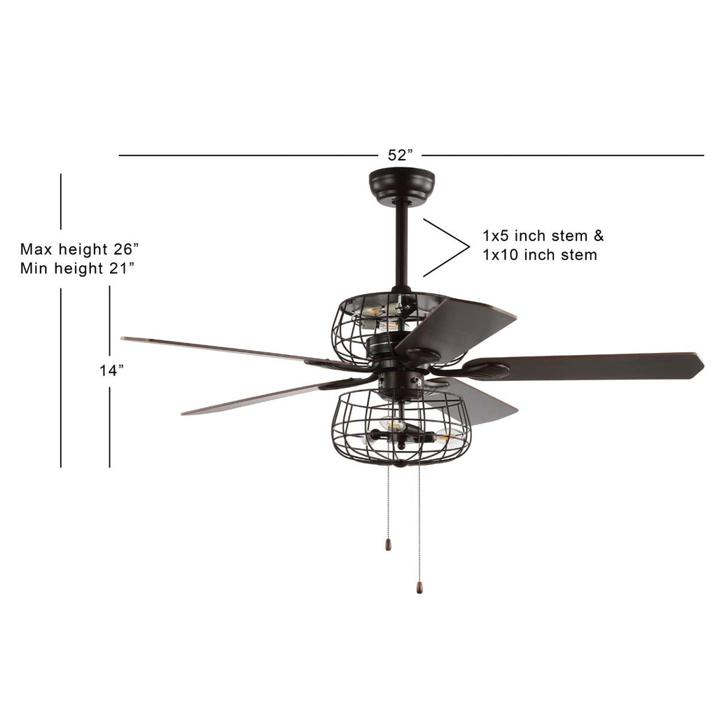 Safavieh Erving Ceiling Light Fan