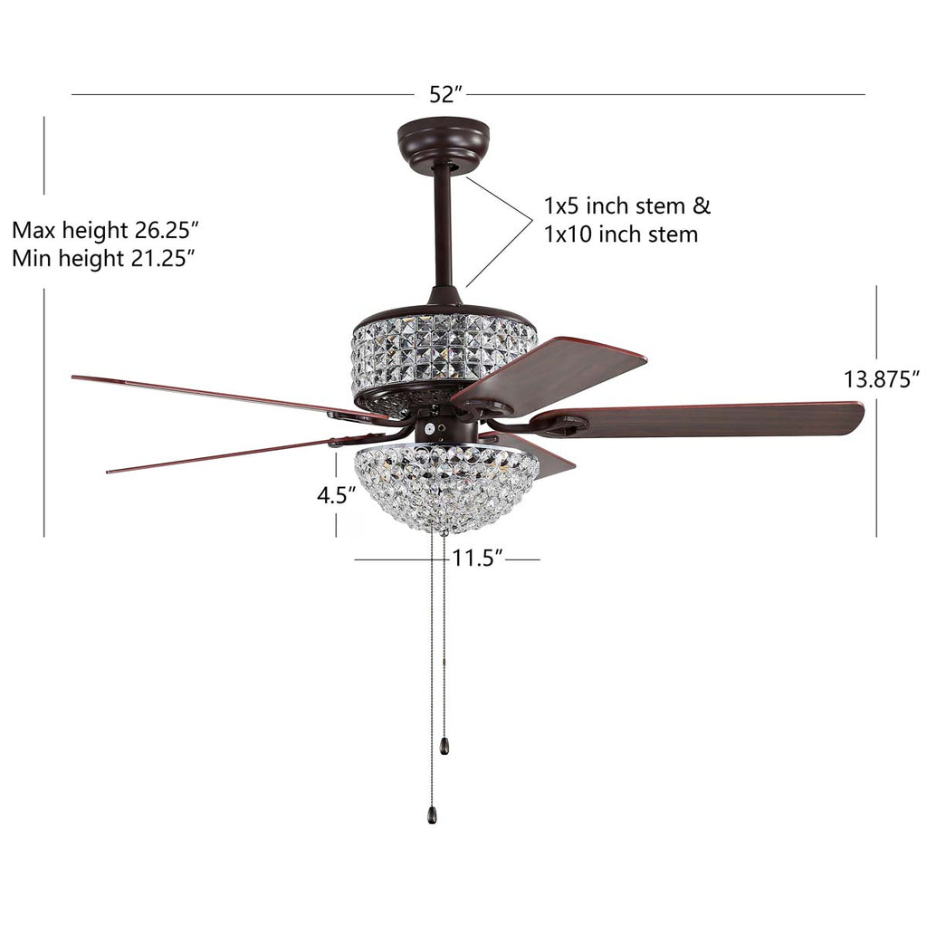 Safavieh Nori Ceiling Light Fan