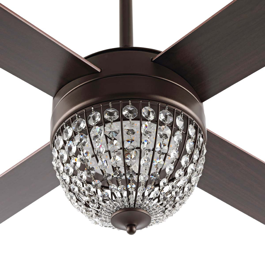 Safavieh Crista Ceiling Fan/Remote - Oil Rubbed Bronze