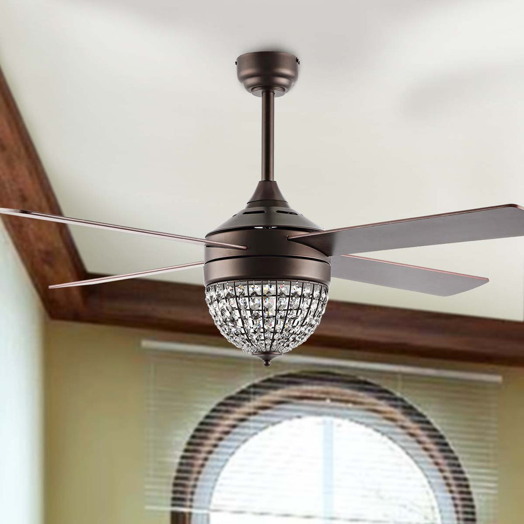 Safavieh Crista Ceiling Fan/Remote - Oil Rubbed Bronze