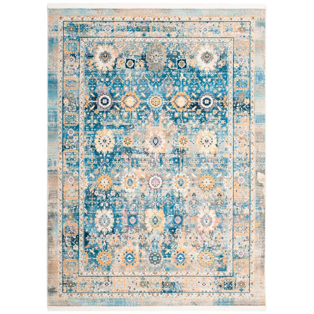 Safavieh Claremont Rug Collection CLR663C - Blue / Gold