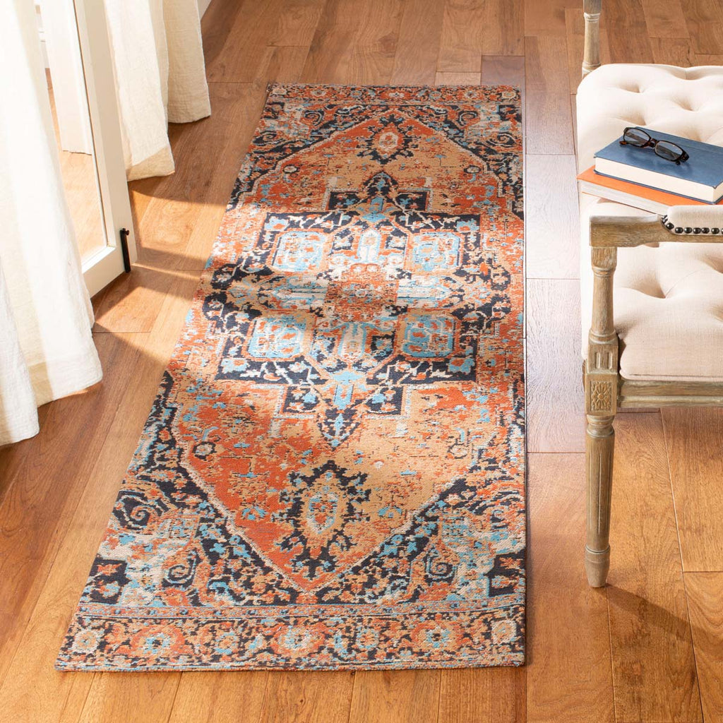 Safavieh -Classic Vintage Rug Collection 111P - Orange / Navy