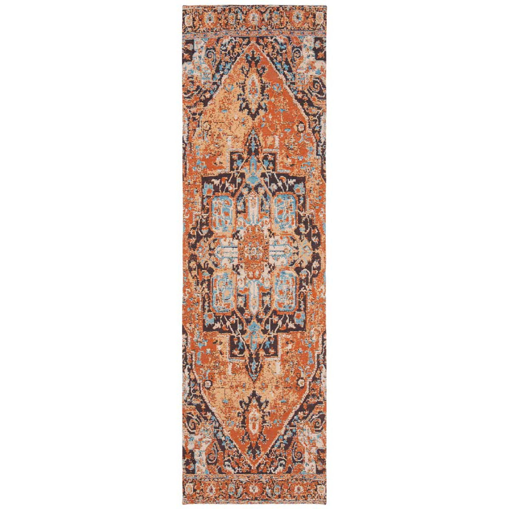 Safavieh -Classic Vintage Rug Collection 111P - Orange / Navy