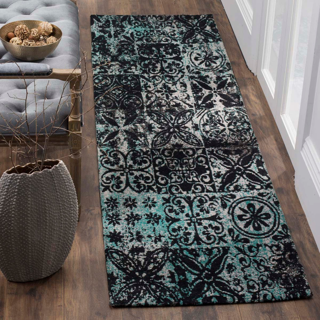 Safavieh -Classic Vintage Rug Collection 221A - Teal / Black