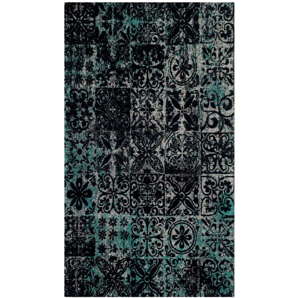 Safavieh -Classic Vintage Rug Collection 221A - Teal / Black