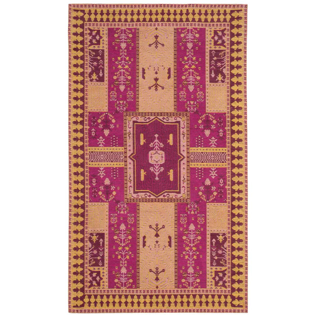 Safavieh -Classic Vintage Rug Collection 512E - Fuchsia / Gold