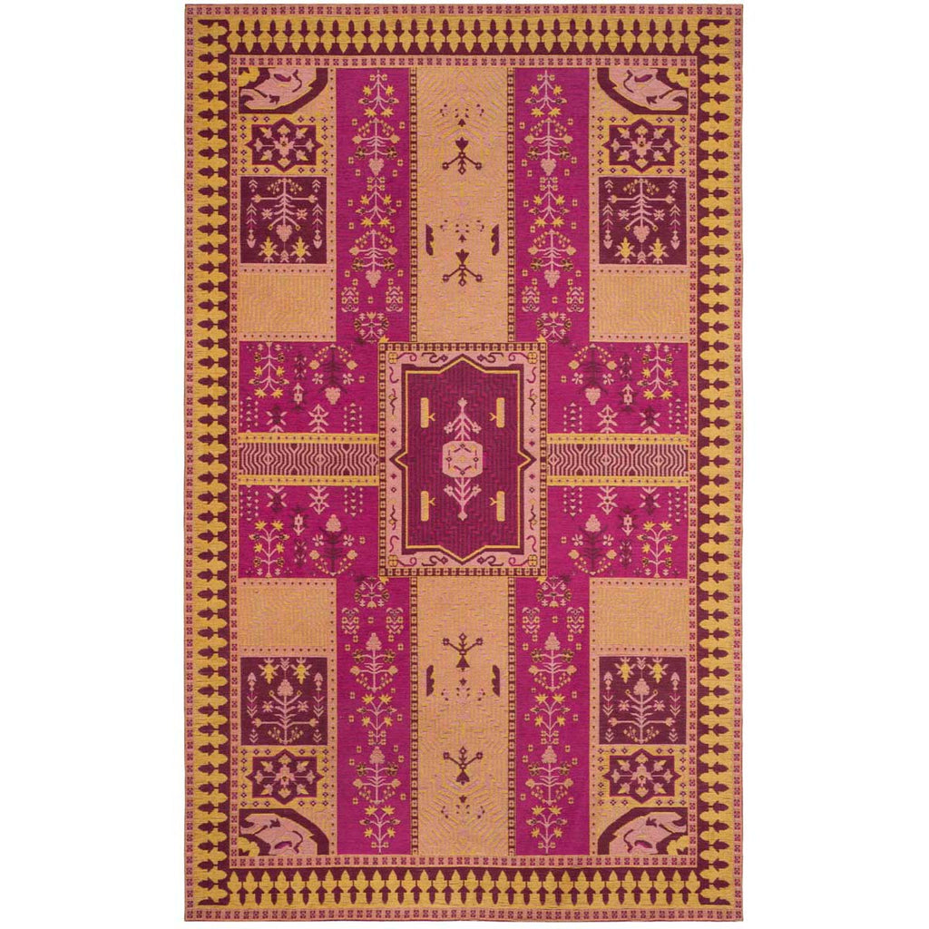 Safavieh -Classic Vintage Rug Collection 512E - Fuchsia / Gold