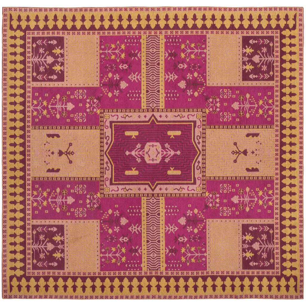 Safavieh -Classic Vintage Rug Collection 512E - Fuchsia / Gold